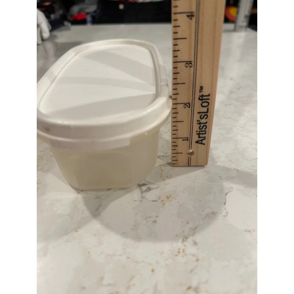 Tupperware Modular Mates Oval 1 White Seal 2 Cup 500ml Container 1611-16 USA